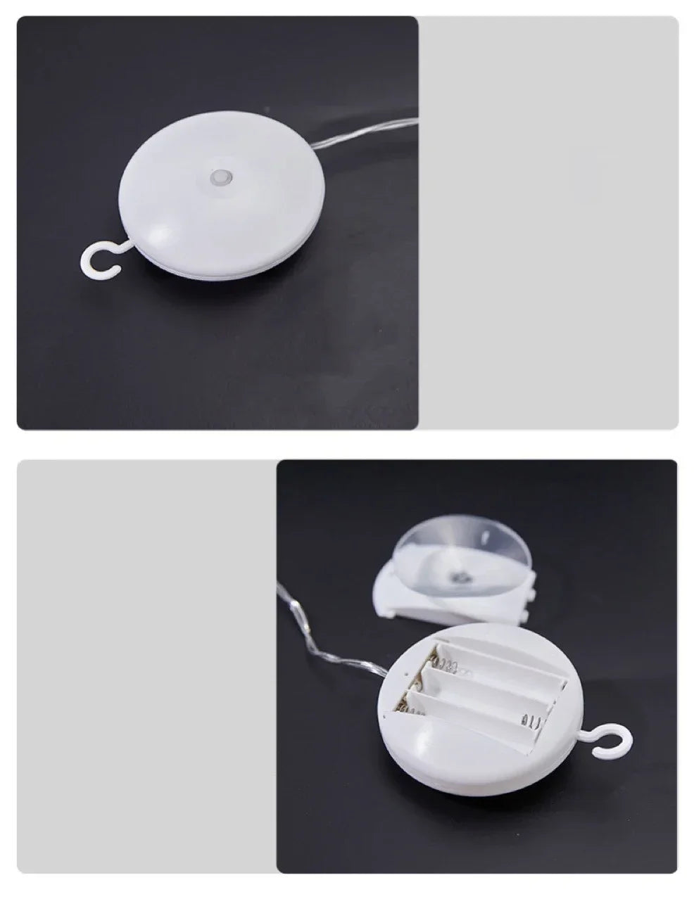 ZacheLuxe™ Celestial Glow: Luminous Floating Window Silhouette Ornaments